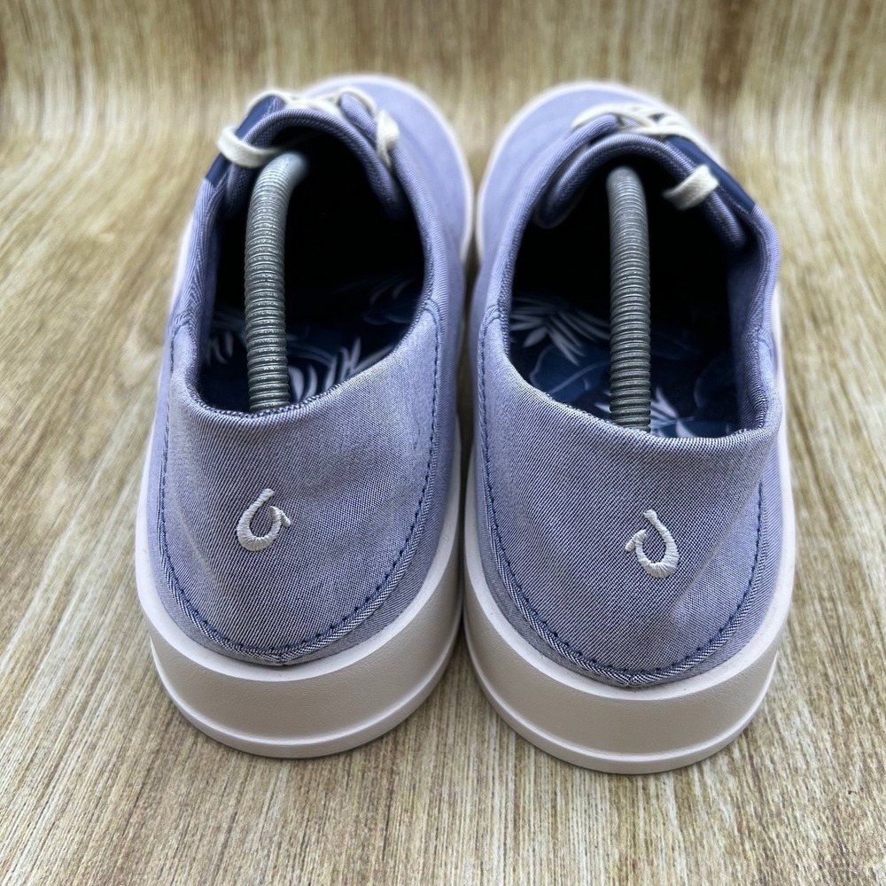 OluKai Tradewind Men's Size 8 Blue Canvas Casual Lace Up Sneakers Shoes NEW - Picture 4 of 10